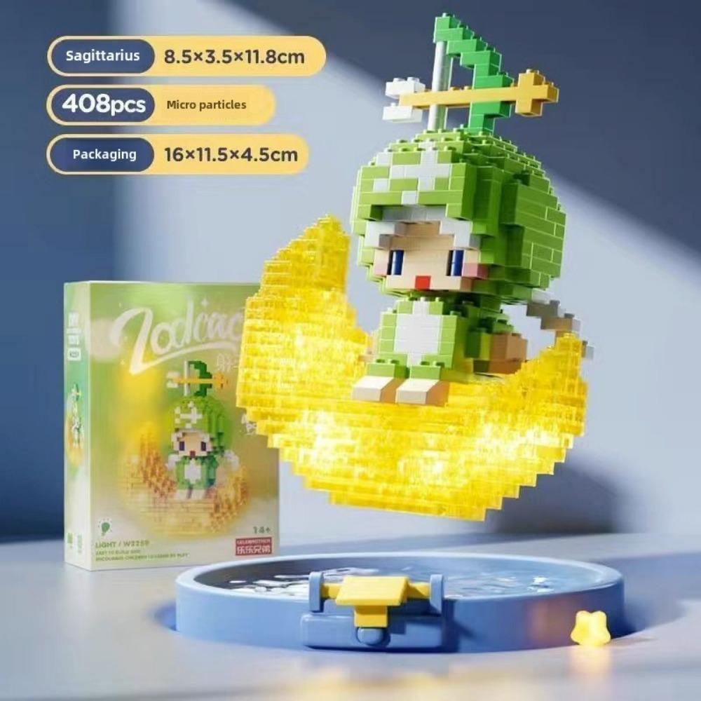 Подсвеченный астронавт астронавт мультфильм кукла строительный блок серия собранная детская игрушка подарок