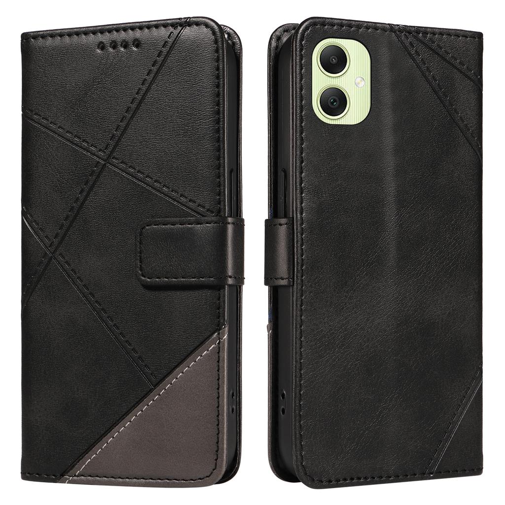 For Samsung Galaxy A05 4G Case Folding Stand Leather Phone Cover Geometric Line
