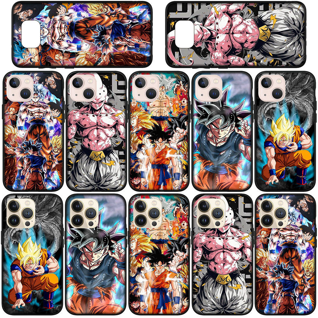 Чехол для телефона Samsung Galaxy S23 S24 iPhone 16 15 14 Xiaomi Redmi Note 13 12 11 Plus 9 Pro Max X XR OPPO Huawei Обои Dragon Ball Goku DragonBall