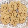 8Pcs/Set 3D Flower Shape Cookie Cutters Plastic Biscuit Mold Cookie Stamp DIY Fondant Cake Mould Baking Pastry Bakeware Kitchen Supplies
