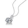 New 10 Carat Moissanite Pendant Necklace for Women Top Quality 100% 925 Sterling Silver Wedding Bridal Diamond Jewelry