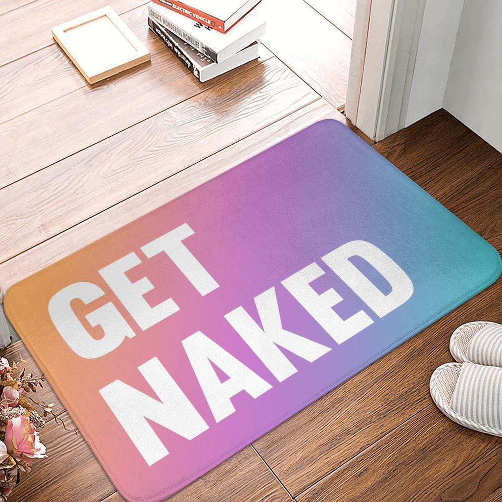 Get Naked Doormat Non-Slip Kitchen Bath Mat Bedroom Balcony Floor Door Entrance Carpet Rug