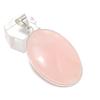 Natural Rose Quartz Gemstone 925 Sterling Silver Jewelry Pendant 2.09" u6W14