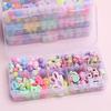 1 Set Creative Loose Spacer Beads Making Bracelet Necklace 10/24 Grid Girl Jewelry Kit Toy Diy Handmade Beaded Children'S Toys