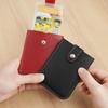 5 Card Pockets PU Leather Slim ID Card Holder Men Women Mini Wallets Laminated Concealed Pull-out Business Card Case
