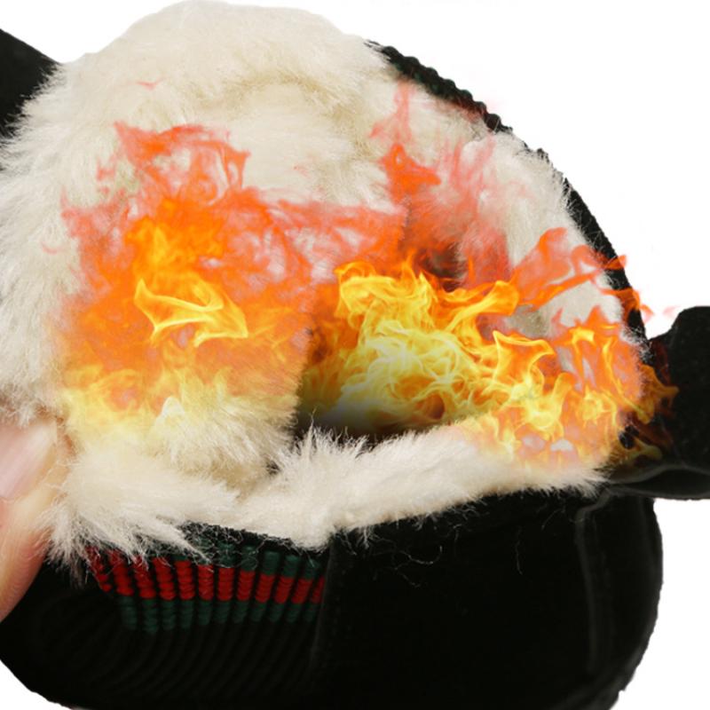 Ботинки «Мартенс» для мальчиков и девочек, утолщенные зимние ботинки на мягкой подошве, нескользящая зимняя хлопковая обувь для детей