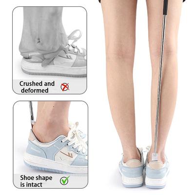 1/2 шт. Выдвижные металлические рожки для обуви длиной 31 см-65 см с длинной ручкой, рожок для обуви для беременных женщин и пожилых людей, выдвижная лопатка для обуви