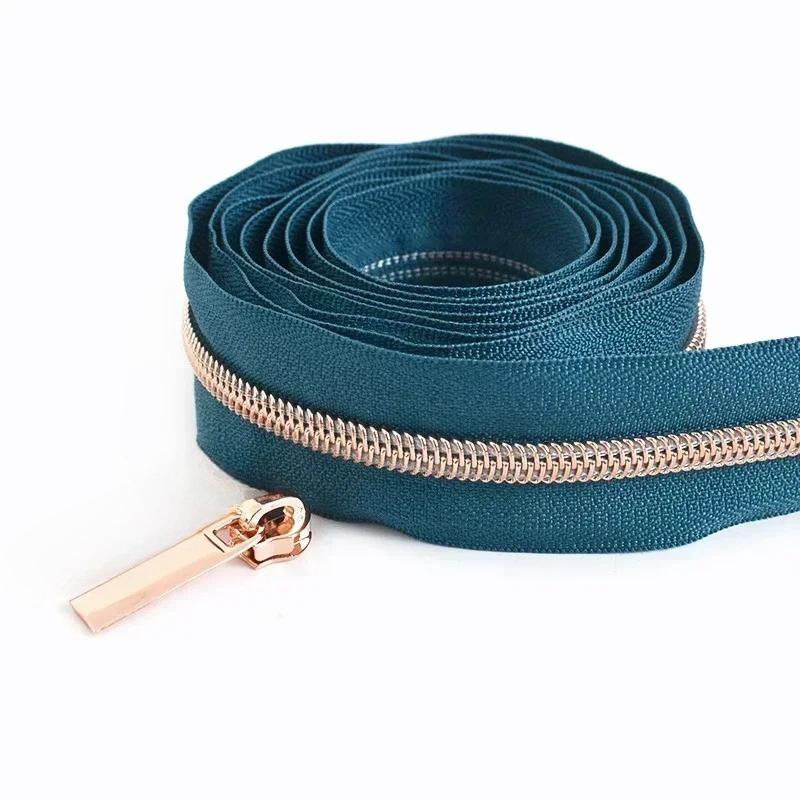 1/2/3/4/5 метров 5# нейлоновые молниевые ленты со слайдерами спиральные молнии сумка кошелек карман пуллеры для молний головка набор для ремонта швейные аксессуары