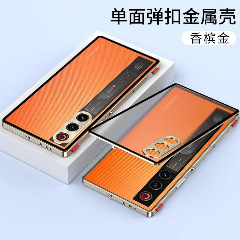 Металлический защитный чехол для линз из сплава для ZTE Nubia RedMagic 10 Air 10Pro+ 9Spro 8, прозрачный закаленный стеклянный жесткий ударопрочный чехол