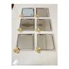 Stainless Steel Square 6-piece Silver Coffee, Tea, Decorative Presentation Serving Tray With Luxury Butterfly Accessories