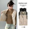 Pocket Vest, Women's Autumn and Winter Fleece Warm Vest, Worn for Casual Sports, Short Camisole On The Inside