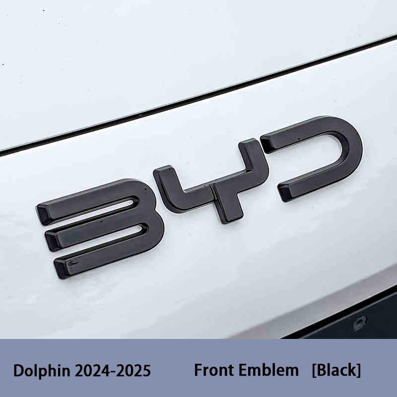 Для BYD Seal 06 DMI Seal 06 GT Seagull Dolphin Передняя эмблема Модификация Черный Воин Значок автомобиля Покрывающие стили Логотип
