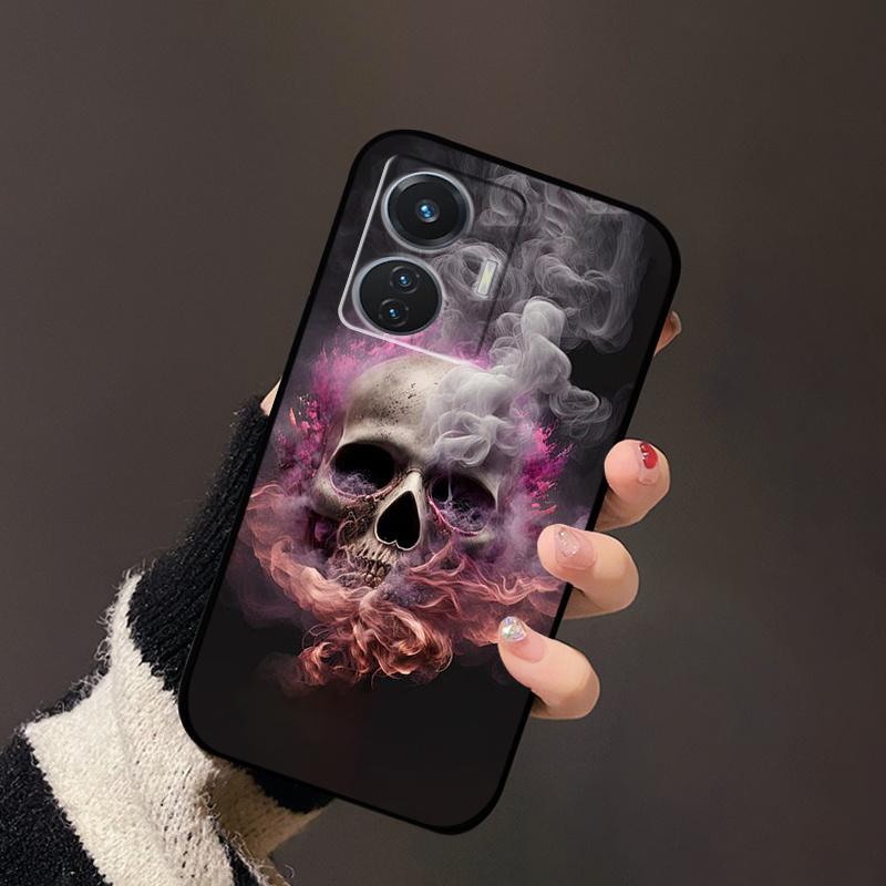 Чехол для vivo T1 4G V2153 Чехлы ТПУ Черный Силикон Пейзажный Чехол для vivo T1 44W Чехол VivoT1 Y55 4G Ударопрочный Мягкие Чехлы