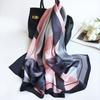 Women Colorful Geometric Elegant Chiffon  Scarf Summer Beach Silk Feeling Travel Sun Protection Thin EMA