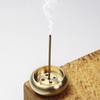2/5Pcs Copper Incense Holder Five-hole Incense Stick Burning Holder Mini Incense Burner Ornament To Reduce Anxiety Incense Tray for Sticks &