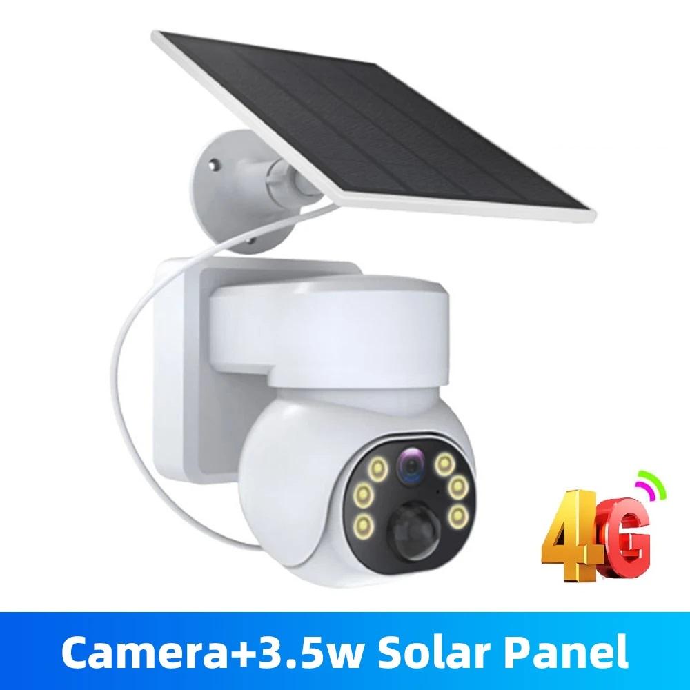 Full Color Solar Wire-Free Surveillance PTZ IP Dome Camera AI Humanoid Home Security Intercom CCTV Security Monitor