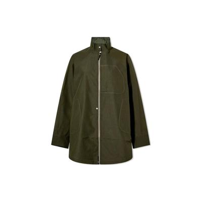 Однотонная куртка с воротником-стойкой, застежкой-молнией и асимметричным открытым швом, женские куртки, зеленый цвет DR5399-325