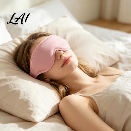 Travel Essentials for Sleeping Sleep Mask Men Women 3D Blackout Eye Masks with Adjustable Elastic Strap Side Deep Home Sleepers Light Blocking