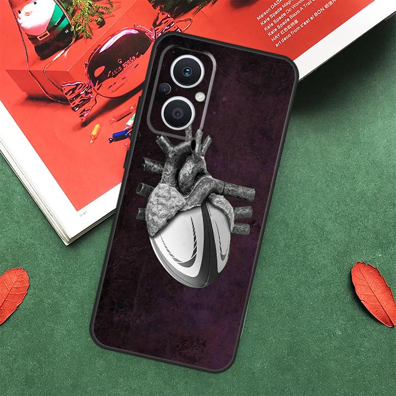 Спортивный чехол для регби для OPPO Reno 7 8 Lite 8T 10 11 12 13 Pro 12F 13F 14F OPPO Find X8 X6 X5 X9 Pro
