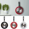 8 Inch Pan Shape Round Analog Wall Clock Living Room Bedroom Bar Decor Gift