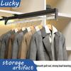 Telescopic Pull-Out Trouser Rack for Wardrobes