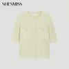  She S miSS  Button Point Short Sleeve Cardigan SSkcdo21010 Lk