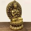 Copper Thousand-handed Guanyin Bodhisattva Buddha Statue Eighteen-armed Quasi-lifting Buddha Decoration