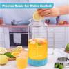 68oz Glass Pitcher with Lid 2 Liter Water Carafe with Silicone Base and Precise Scale Line Ice Tea Pitcher for Fridge AntiSlip