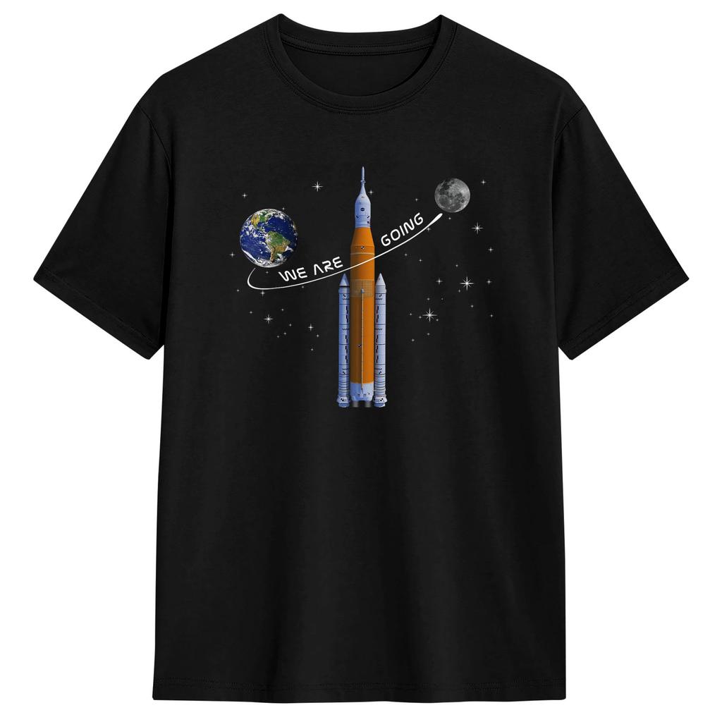 2026 Artemis 2 На Луну Футболка Унисекс и Женская Летняя Хлопковая Одежда Модная С Круглым Вырезом С Коротким Рукавом Уличная Мода