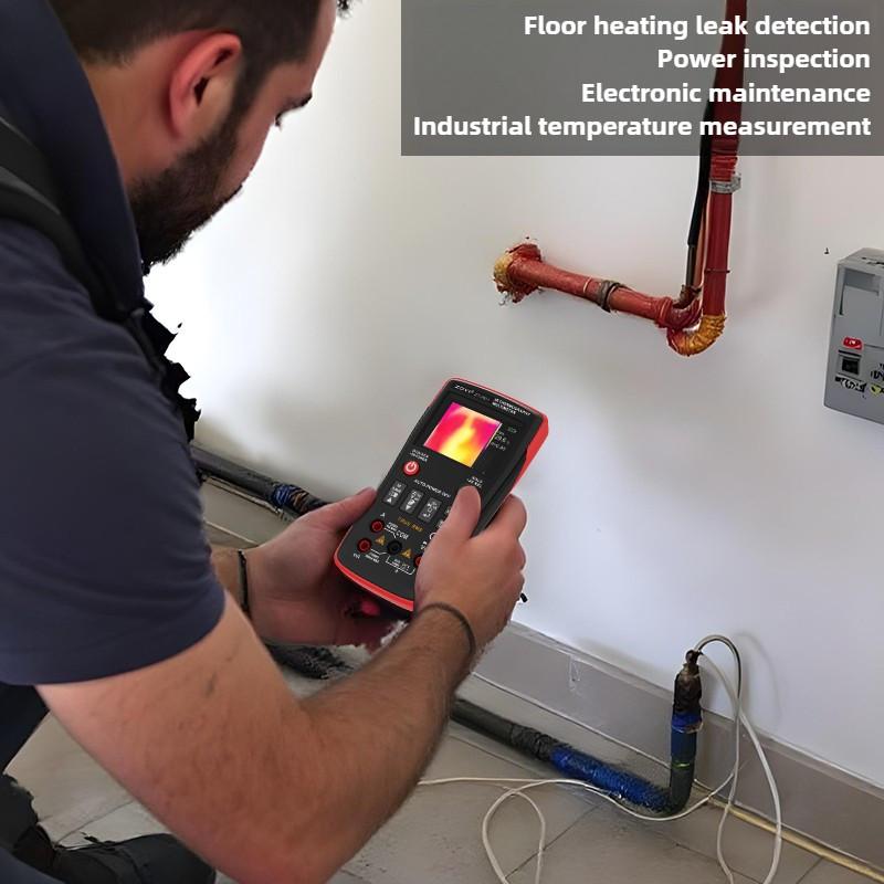 ZT-R01 Высокоточный тепловизионный мультиметр 2-в-1 Многофункциональный детектор теплого пола Высокоточный термометр