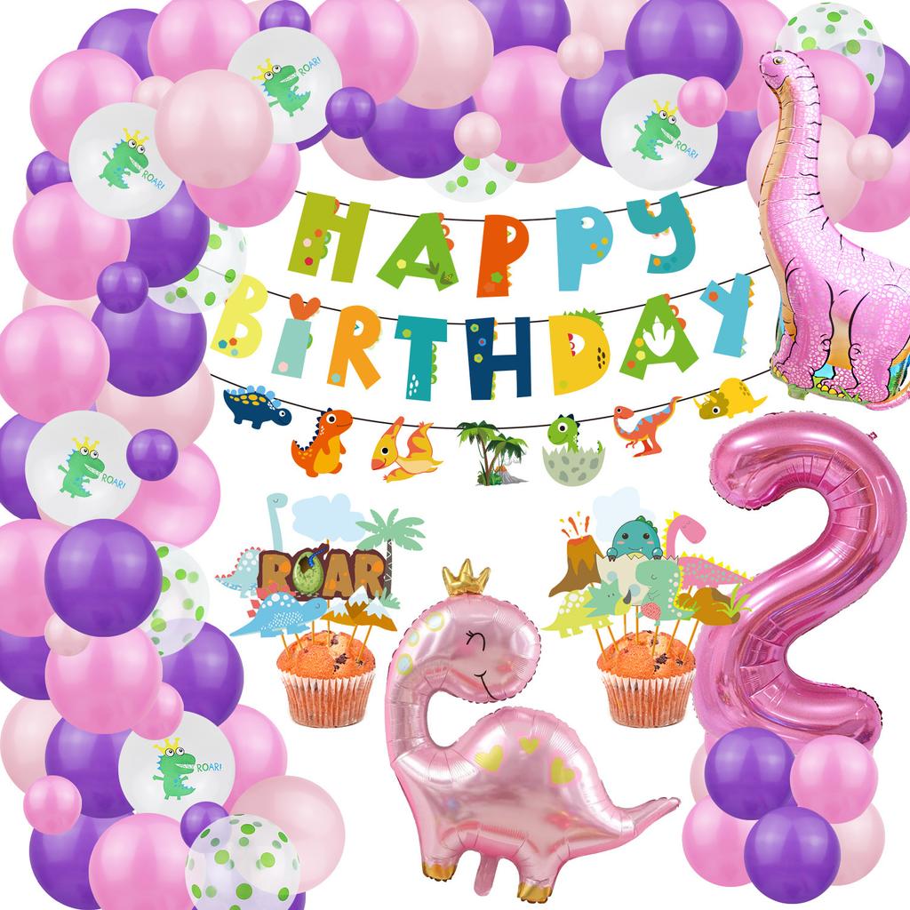 Костюм на тему динозавров, День рождения мальчика и девочки, Украшение для детской вечеринки по случаю дня рождения, Стена-фон из воздушных шаров с динозаврами