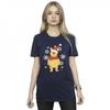 Womens/Ladies Winnie The Pooh Winter Wishes Cotton Boyfriend T-Shirt