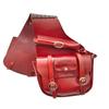 Best Quality Western Plain Leather Saddle Bag with Steel Hardware.