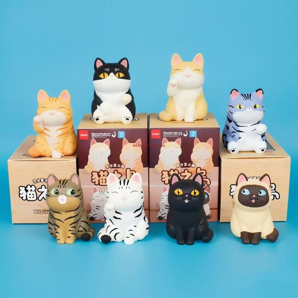 Jinart Остров Кошек Милая Мультяшная Фигурка Кошки Креативное Настольное Украшение Украшение для Автомобиля Декоративная Игрушка Подарок для Любителей Животных