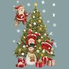 New Christmas Decoration Window Stickers Santa Gifts Merry Christmas Mirror Sticker Xmas Tree Window Glass Sticker New Year 2023