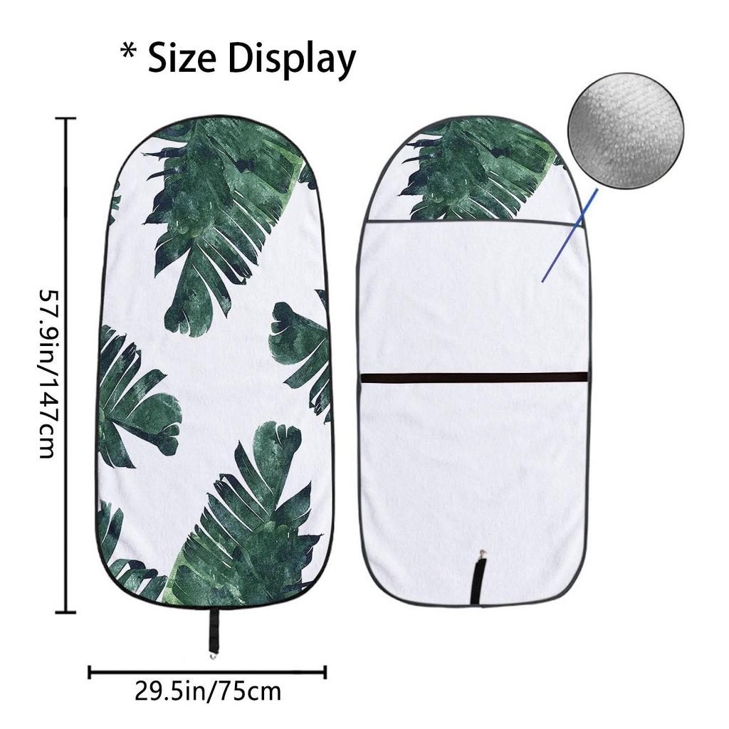 Car Seat Towel Cover - Front Seat Protection for Gym & Exercise, All-Season Universal Fit