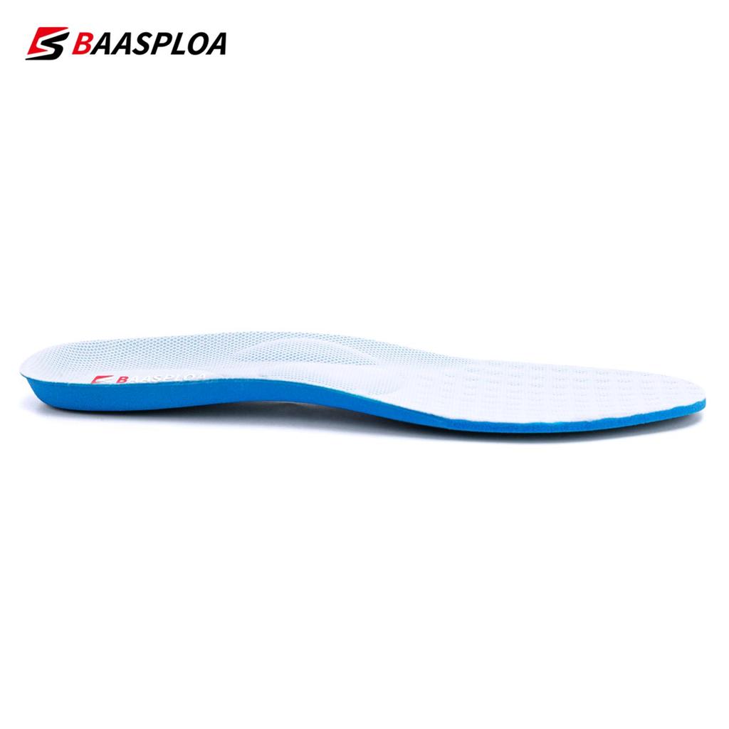 BAASPLOA Мужские и женские стельки-дезодоранты, нескользящие мягкие амортизирующие спортивные стельки для спортивной обуви, дышащие, энергичные хлопковые спортивные стельки