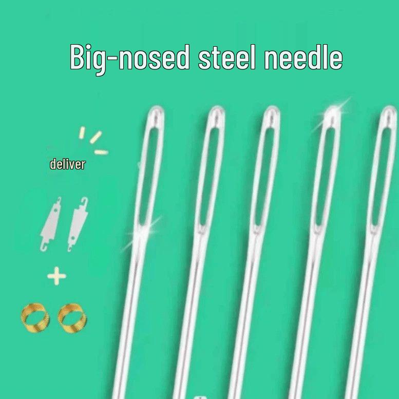 Швейный набор из 39 предметов: Иглы с большим ушком, Распарыватель швов, Наперсток, Вдеватель ниток