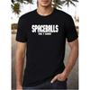 Европейские размеры Мужская винтажная футболка Spaceballs - Графика "Spaceballs the T-Shirt", Повседневная, Круглый вырез, Короткий рукав, Легкая и удобная