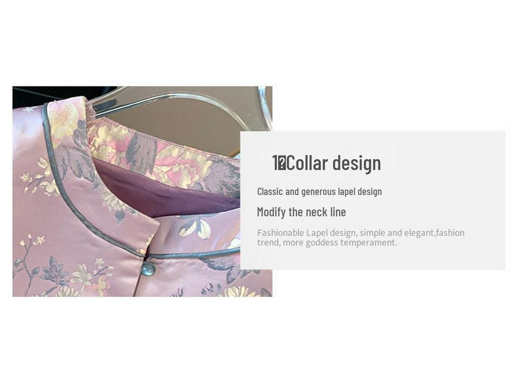 Women's Autumn Tang Suit Jacquard Brocade Jacket with Gold Embroidery