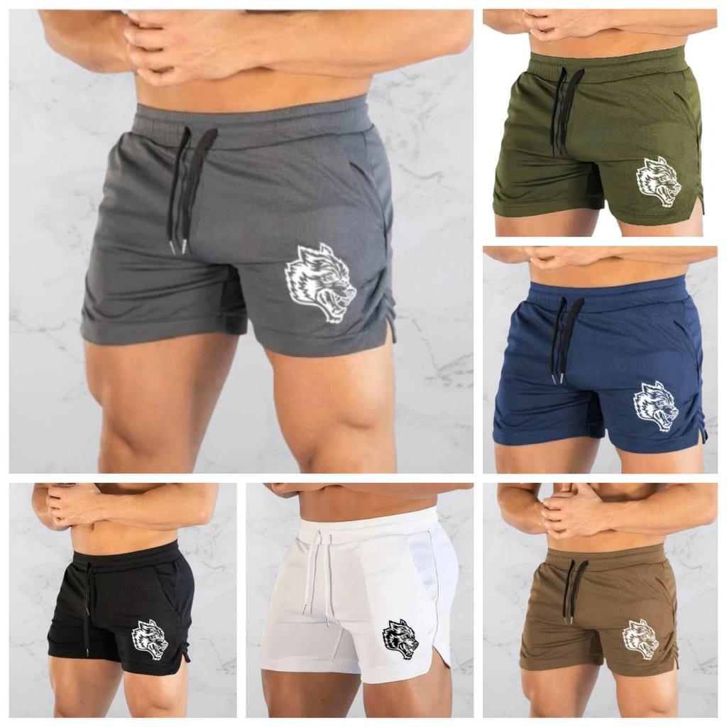 Wolf Muay Thai Kick Boxing MMA Mixed Marcial Art Shorts Men Women Unisex Elastic Belt Quick Dry Airwear Sport Gym Fitness Workout