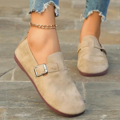 Летняя распродажа 2025 года, женские балетки с круглым носком и мягкой подошвой, классические балетки с пряжкой для улицы, повседневная обувь больших размеров, zapatos