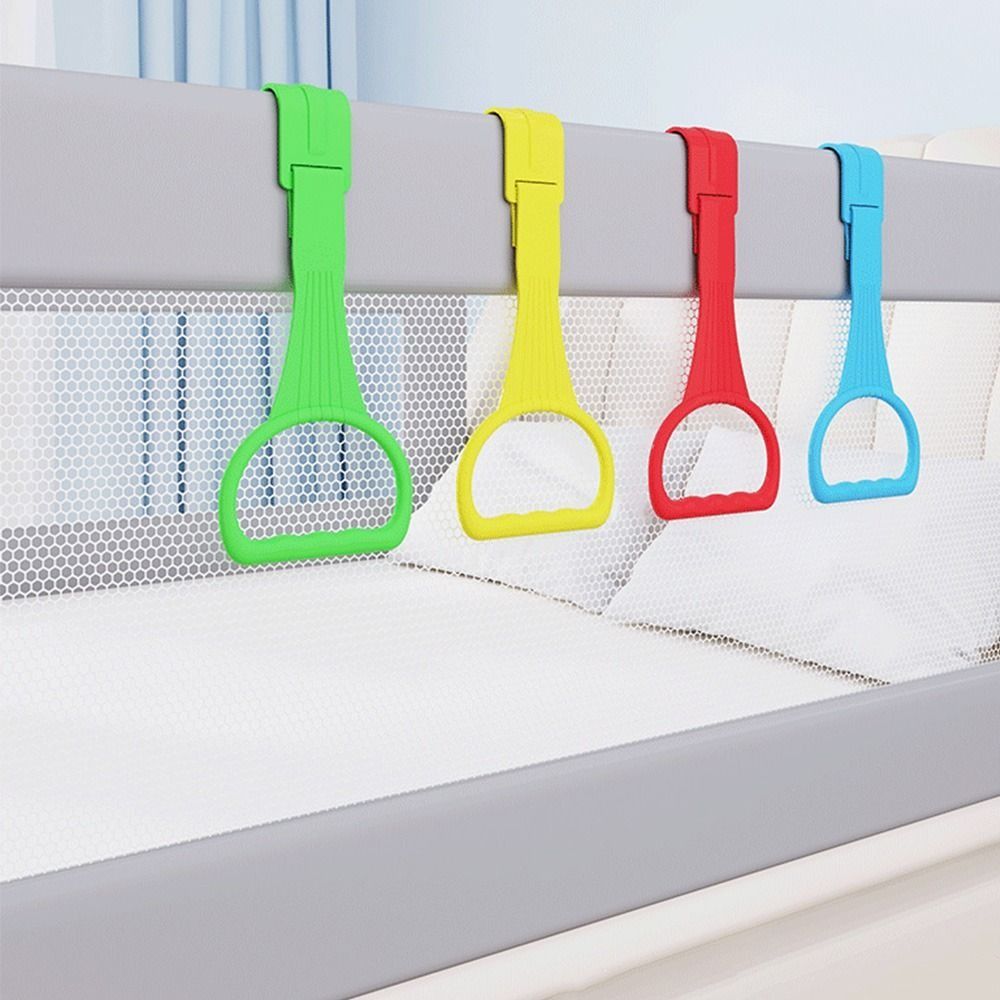 2/4PCS Light Weight Playpen Pull Ring Plastic Baby Toys Comfortable Baby Crib Hooks Baby