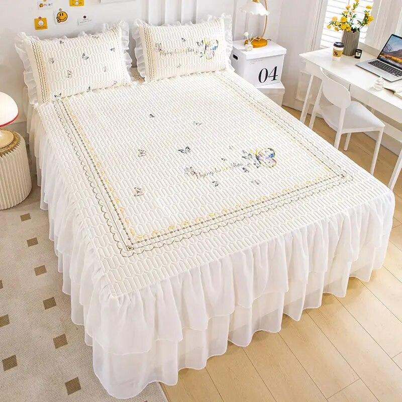 Летний крутой коврик из натурального латекса, юбка-кровать, наволочка, можно стирать в машине, кондиционер, мягкий коврик, складной нескользящий покрывало