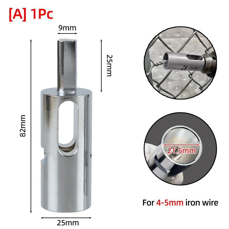 Tie Wire Twister Tools 3-5mm Iron Wire For Twist Ties Fixing Chain Link Fence Triangle Shank Drill Chuck Electrical Drill Tools