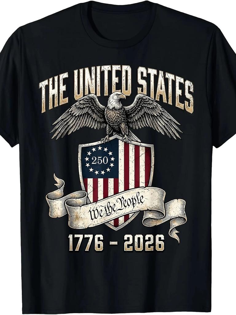 США 250 лет Мы, народ 1776-2026 Патриотическая юбилейная футболка