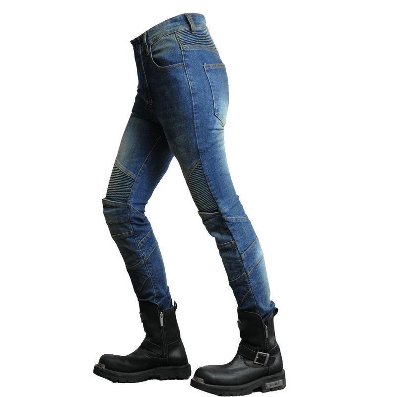 LOONG + БАЙКЕР + мотоциклетные джинсы женские + брюки для езды на мотоцикле в стиле ретро, ​​брюки с защитой от падения + расширенная защита