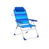 Foldable Beach Chair - Marbueno - Blue - Aluminum - 5 Positions - Resistant