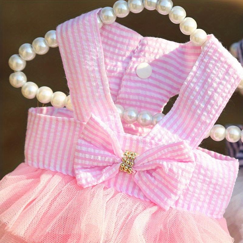 Летнее платье для собак, кружевная юбка для кошек, одежда для домашних животных, юбка в полоску для чихуахуа, одежда для щенков и кошек, одежда для милых щенков, товары для домашних животных