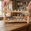 Space Saving Wood Egg Holder Large Capacity Egg Storage Rack Egg Display Crates  Home
